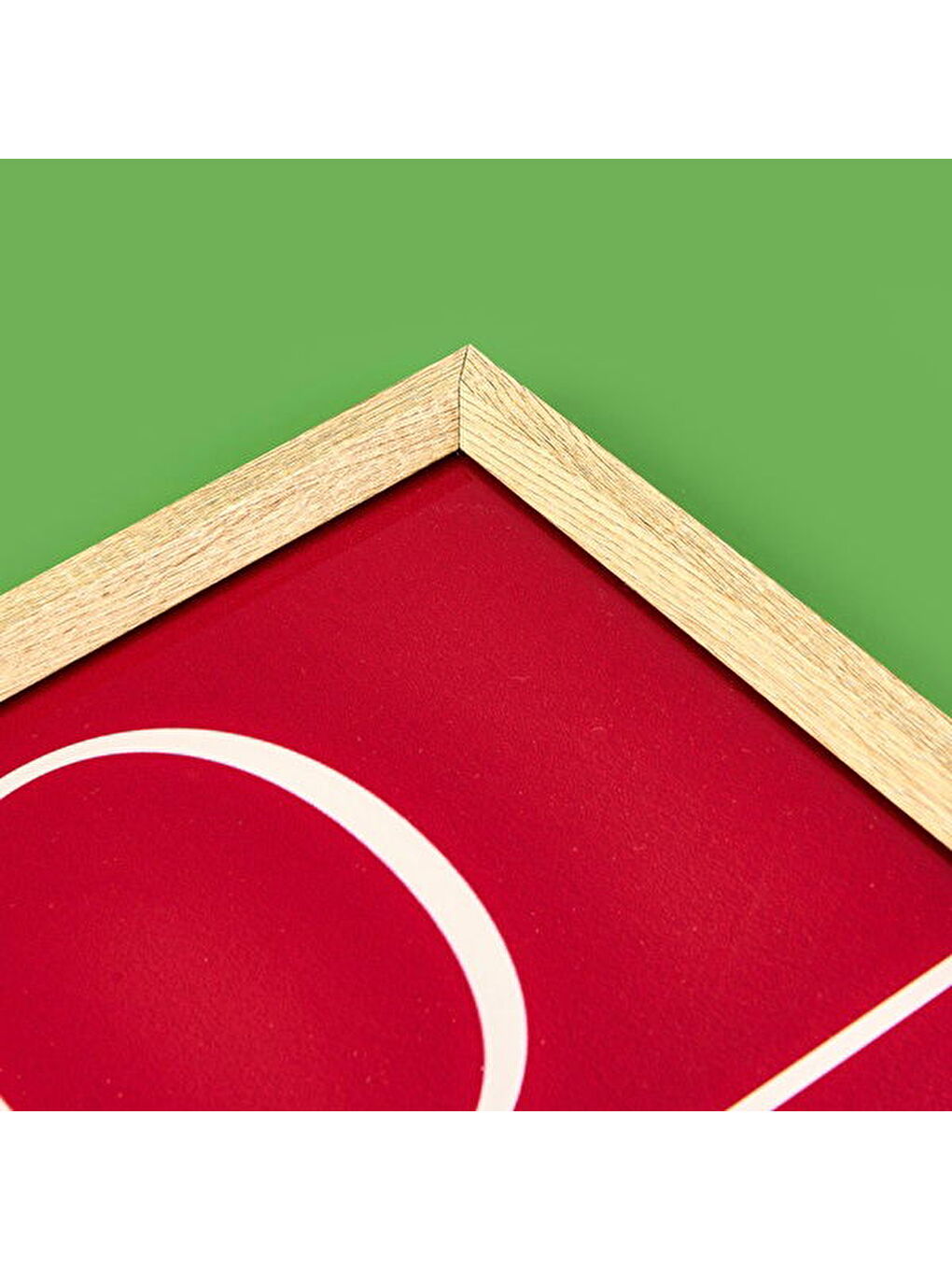 Deco Love Desenli Dekoratif Tepsi - Kırmızı - 28,5x41 cm-3