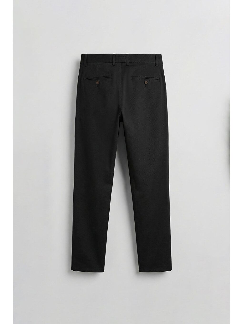 Erkek Slim Fit %100 Pamuk Chino Pantolon Siyah-1