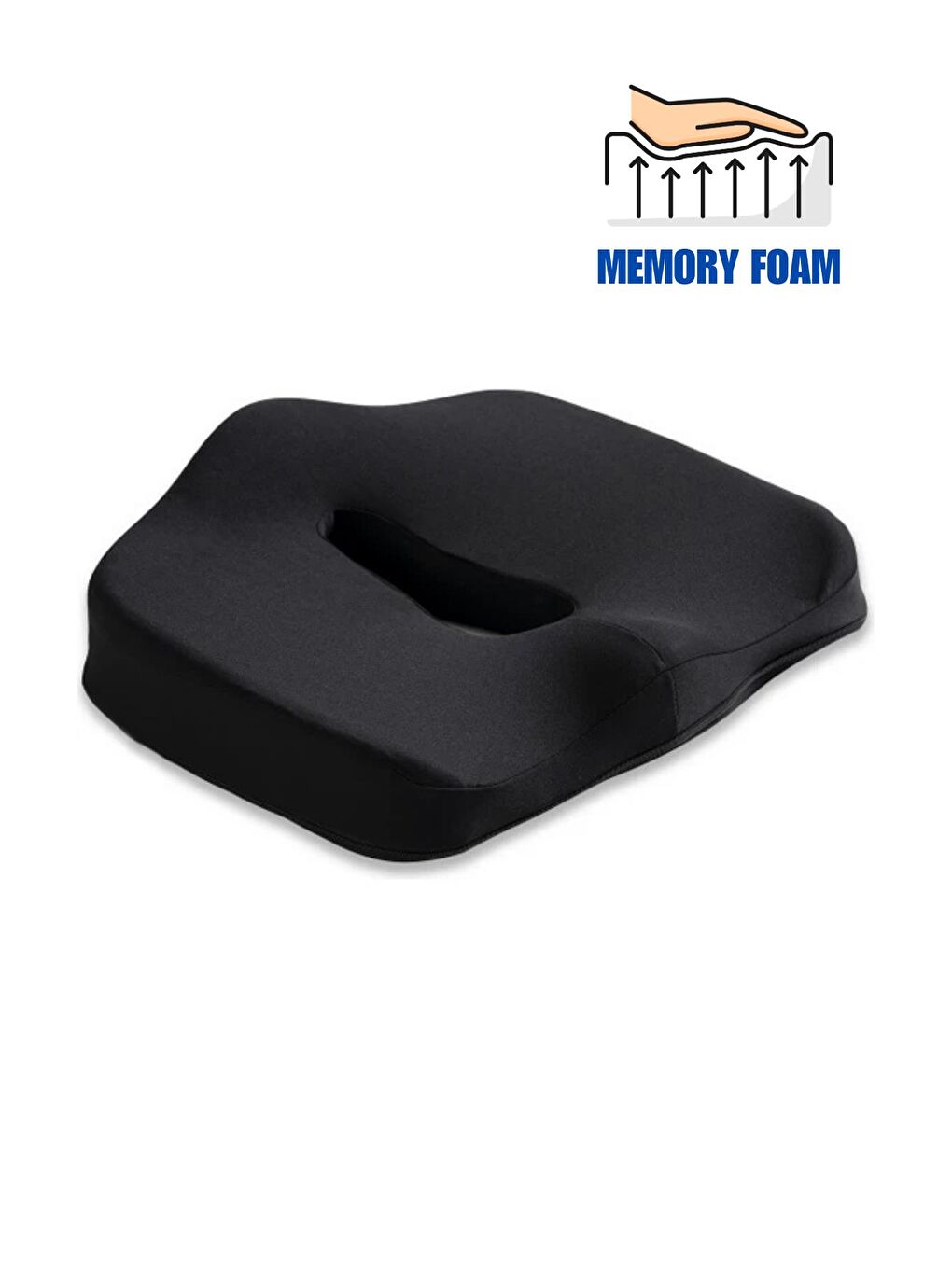 Black Deer Siyah Posture Minder Ortopedik Hafızalı Dik Oturuş Minderi Oturma Bölgesi Sorunları İçin Memory Foam Minde