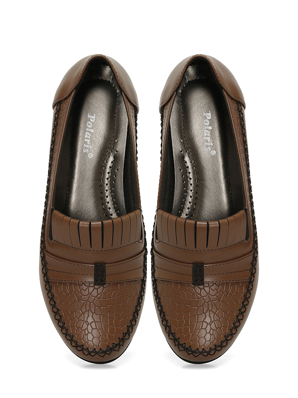 Kahverengi 166523.Z4PR Taba Kadın Dolgu Ayakkabı-3