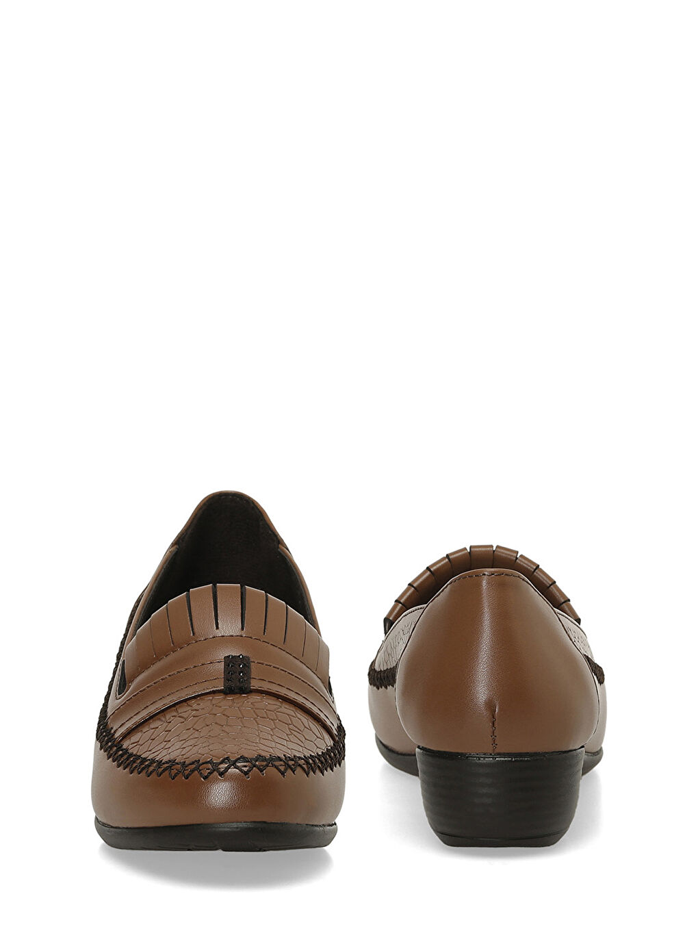 Kahverengi 166523.Z4PR Taba Kadın Dolgu Ayakkabı-4