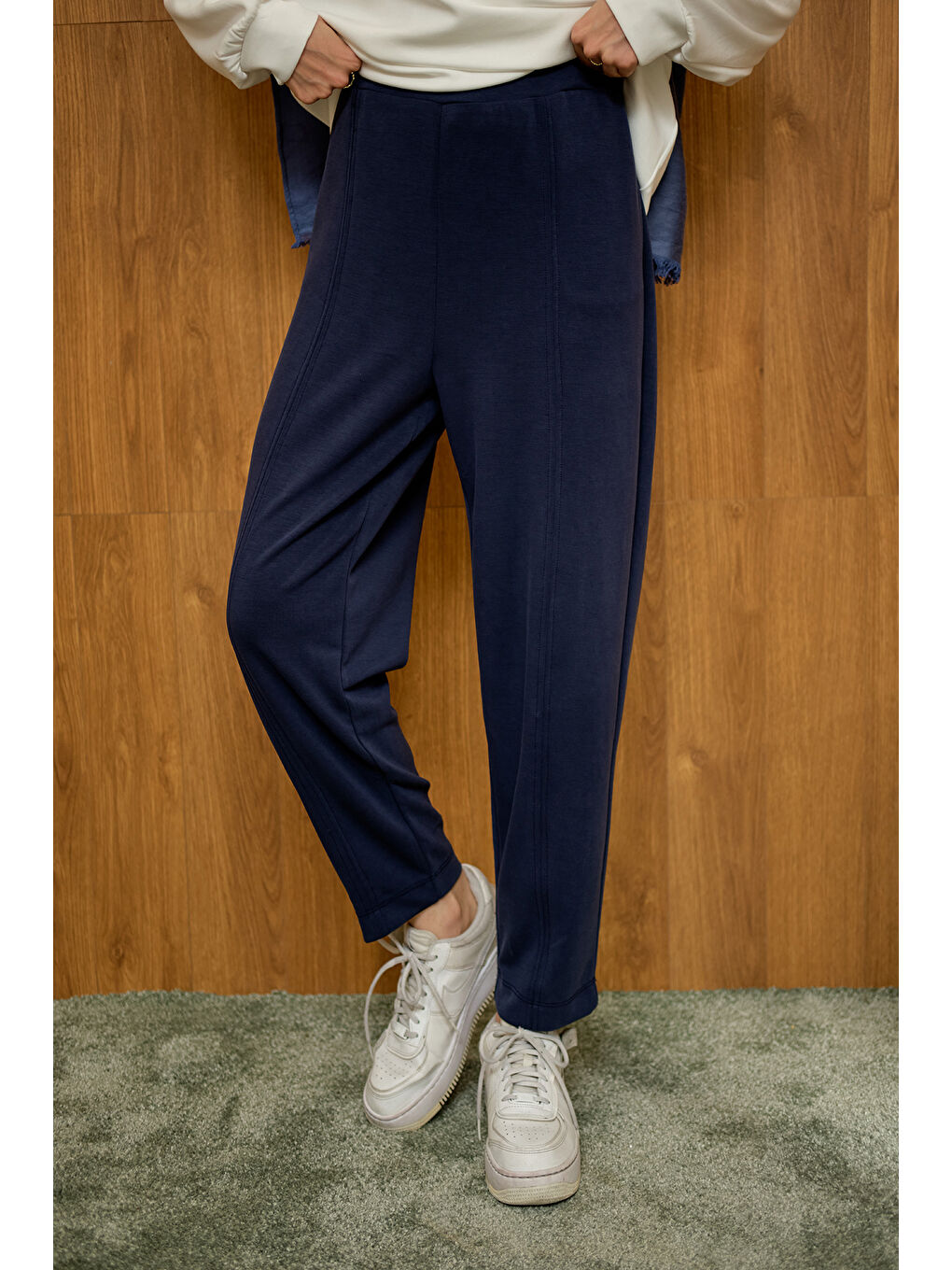 Kadın Modal Pantolon Lacivert-4