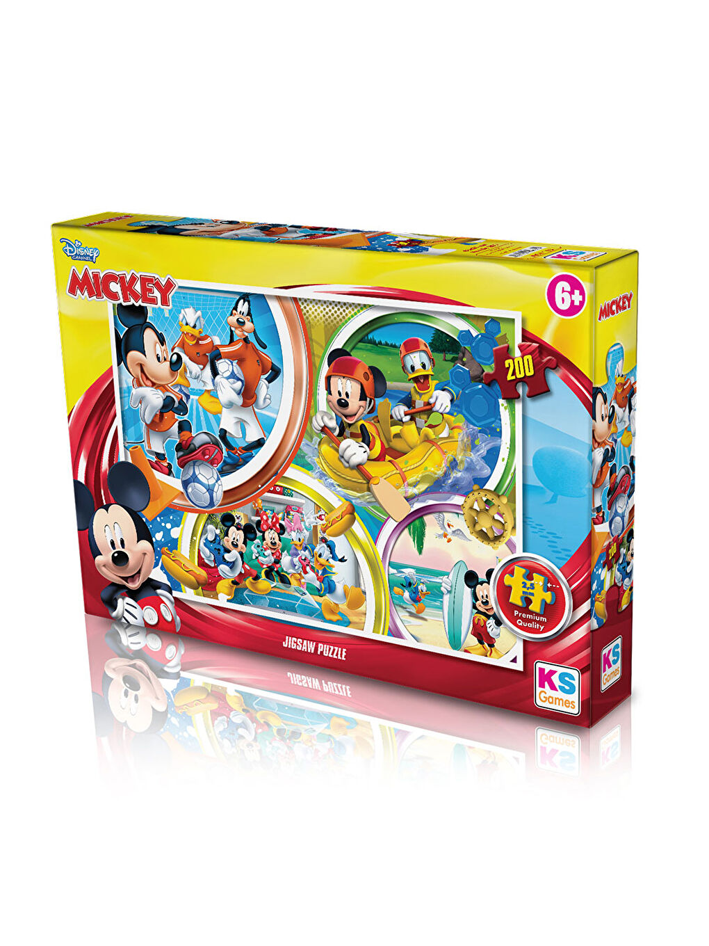 KS GAMES Renksiz Mickey Mause Puzzle 200 Parça MCH113