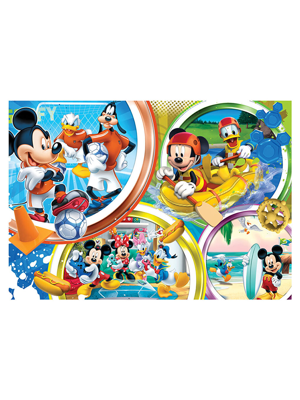 KS GAMES Renksiz Mickey Mause Puzzle 200 Parça MCH113 - 1