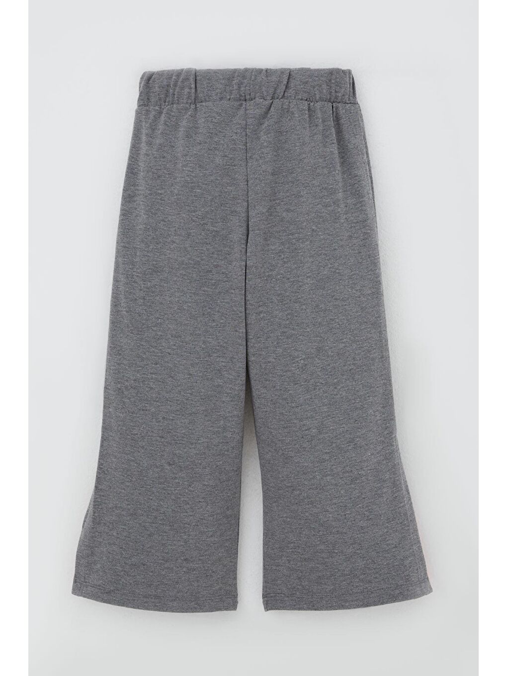 Kız Çocuk Kaprili Takım Çiçek Baskılı Yırtmaçlı Pembe (6-12 Yaş)-4