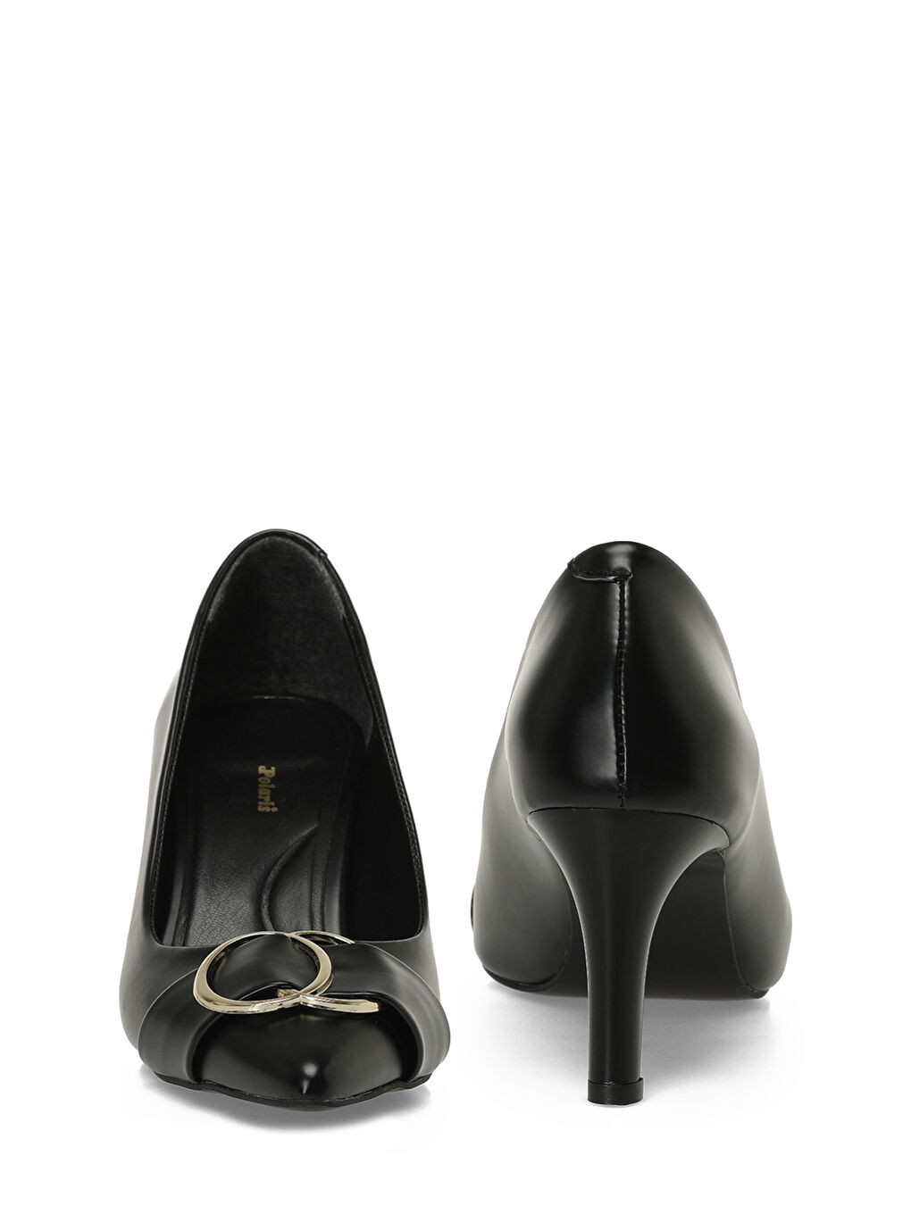 326022R.Z 5PR Siyah Kadın Topuklu Ayakkabı-4