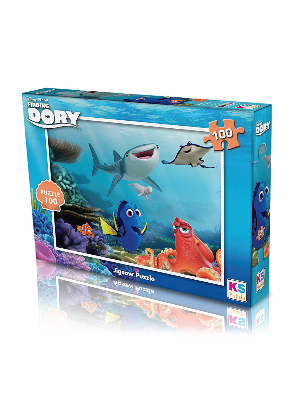 KS GAMES Renksiz Puzzle 100 Parça Dory Puzzle Dr714