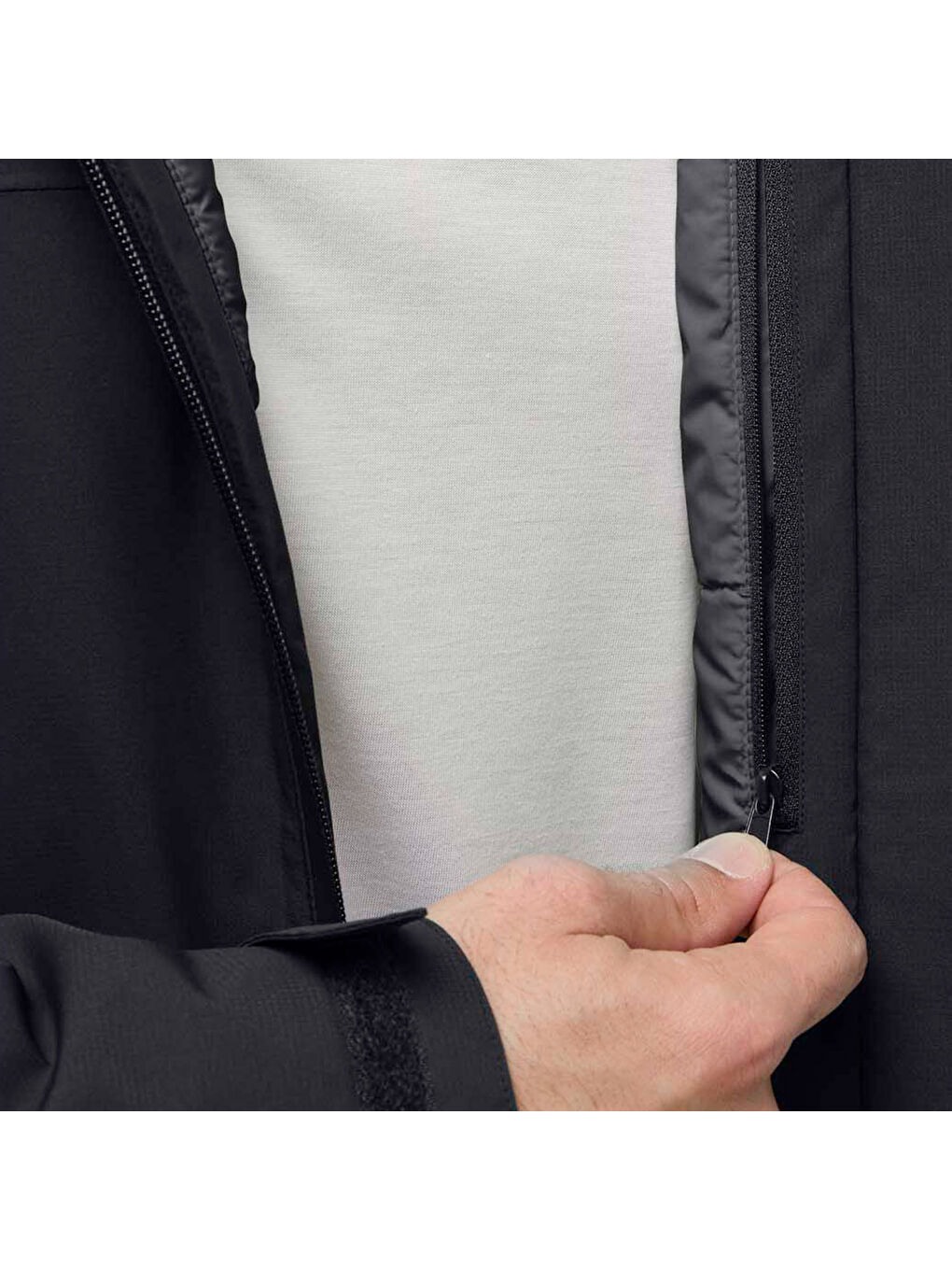 Wisper Ins Erkek Siyah Outdoor Ceketi-4