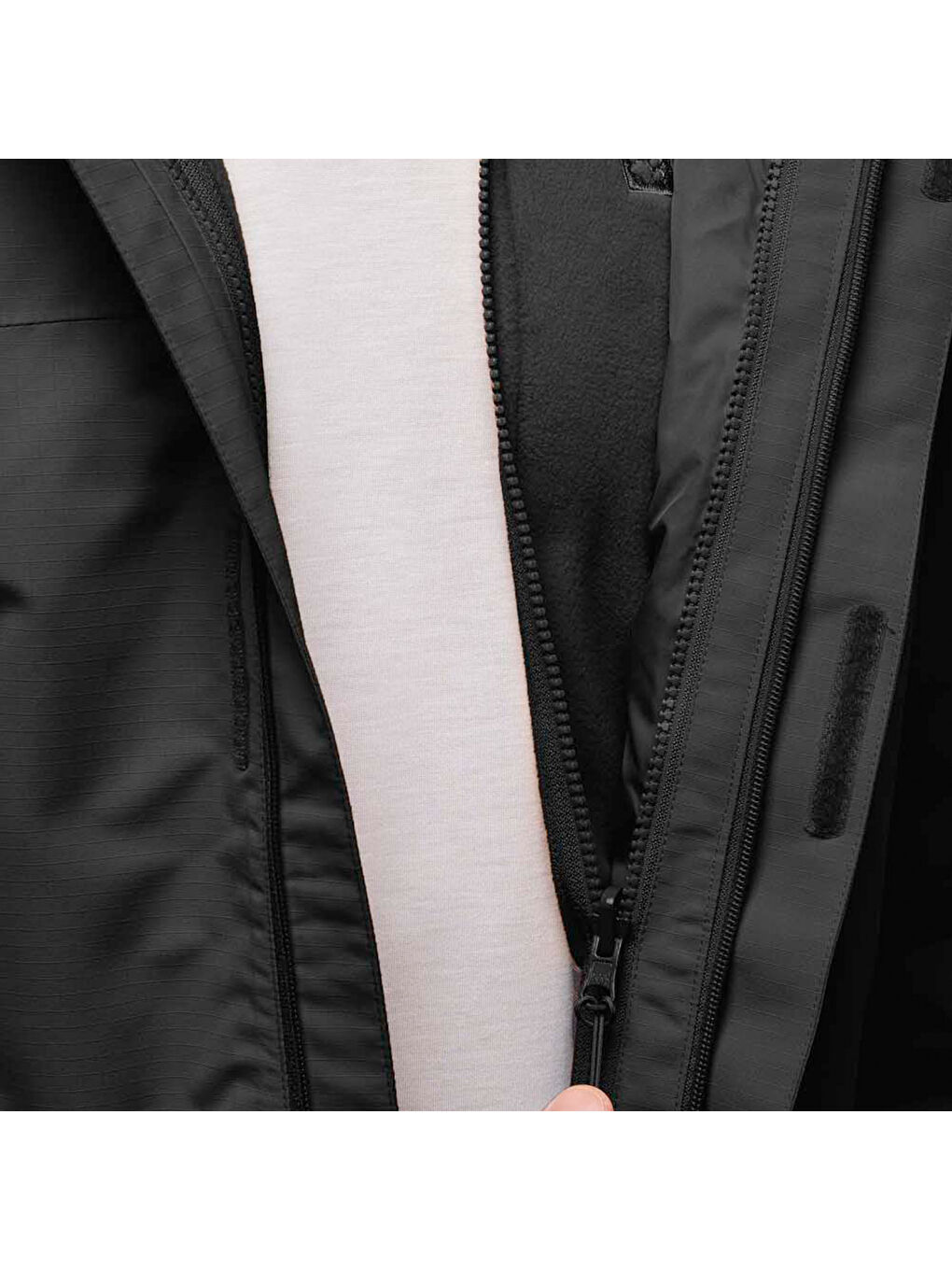 Altenberg 3in1 Erkek Siyah Outdoor Ceketi-5