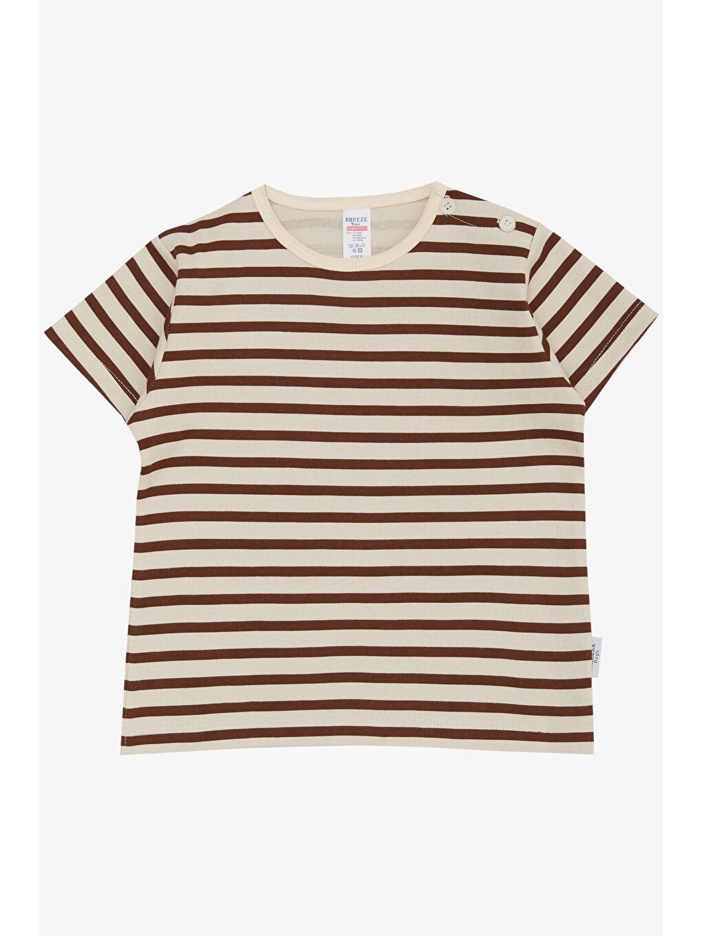 Erkek Çocuk Tişört Patlı Çizgili Karışık Renk (1-4 Yaş)
