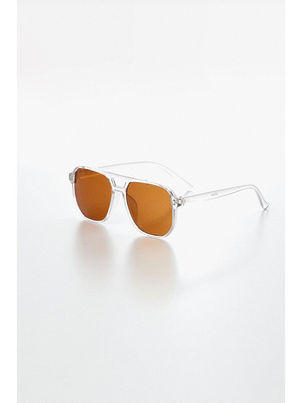 Renksiz Büyük Kare Güneş Gözlüğü-1