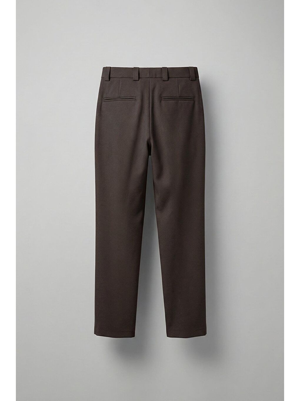 Erkek Baggy Fit Kumaş Pantolon Kahverengi-1