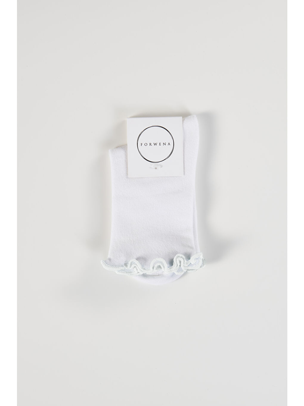 3'lü Paket Beyaz Fırfırlı Modal Lastiksiz Dikişsiz Kadın Soket Çorap 36-41-2