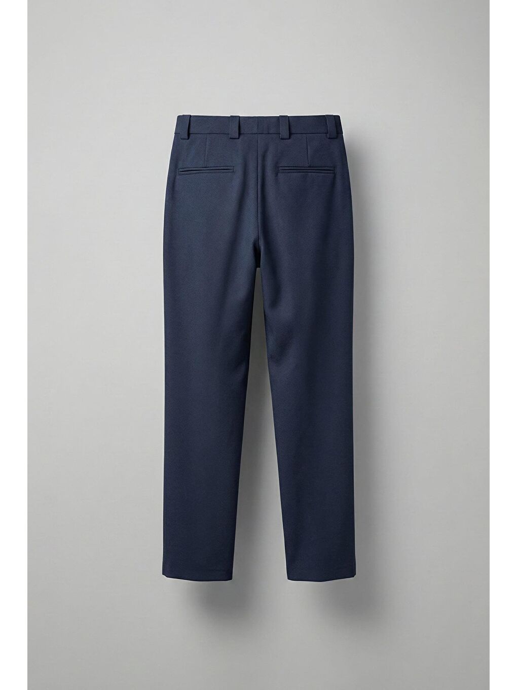 Erkek Baggy Fit Kumaş Pantolon Lacivert-1