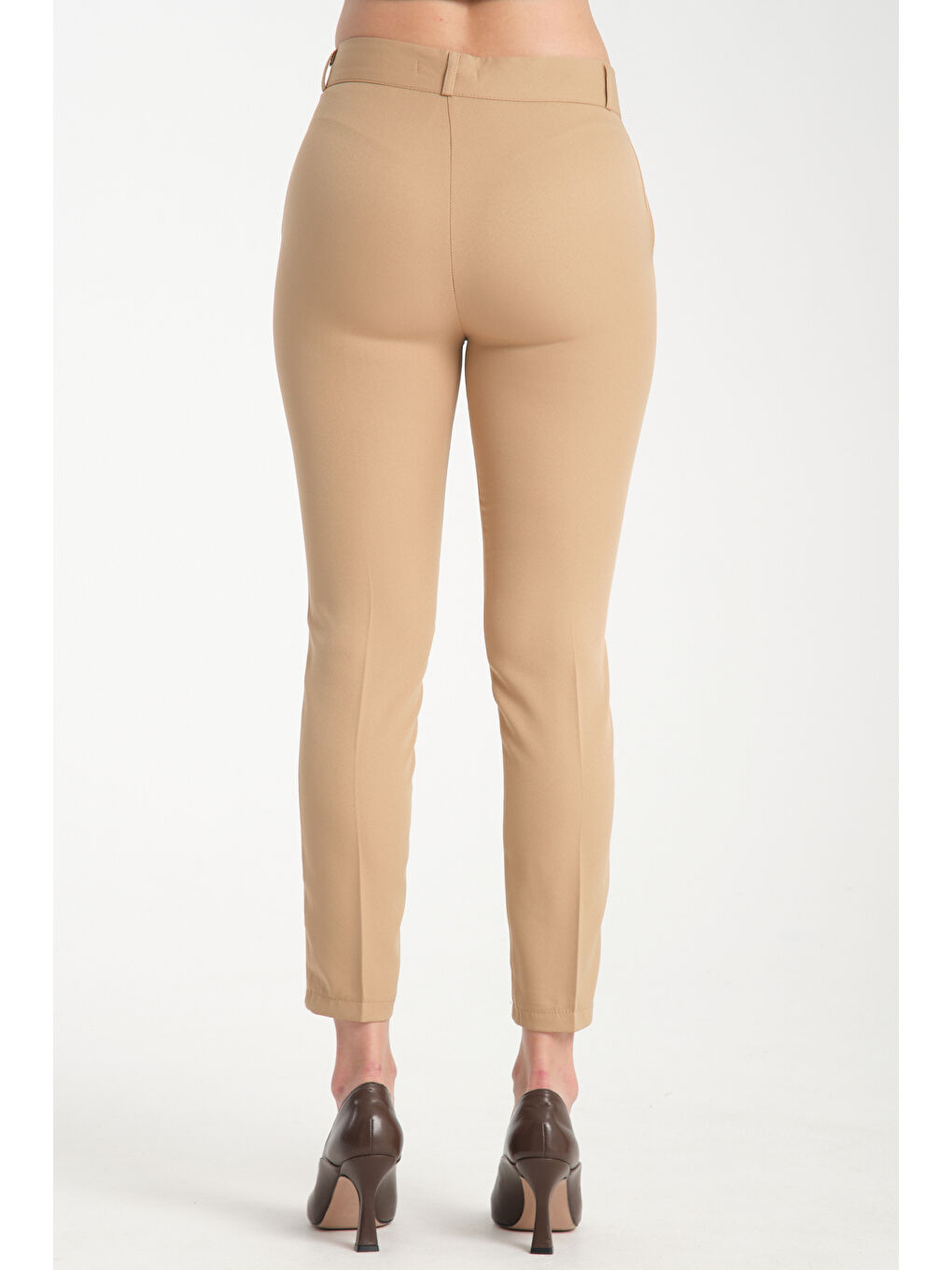 Bej Kadın Kalem Kumaş Pantolon 2990-3