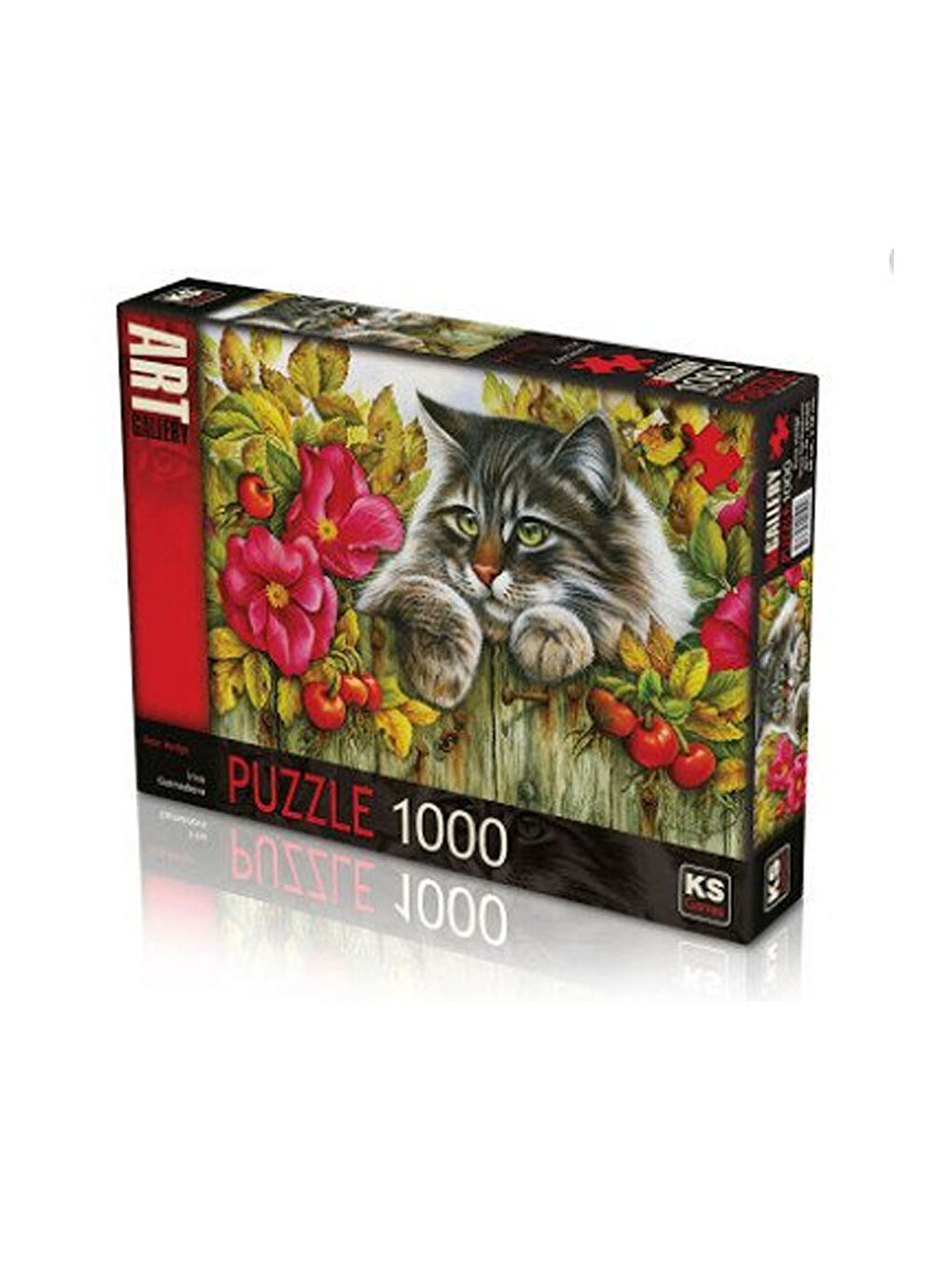 KS GAMES Renksiz Puzzle 1000 Parça Rose Hedge 20504