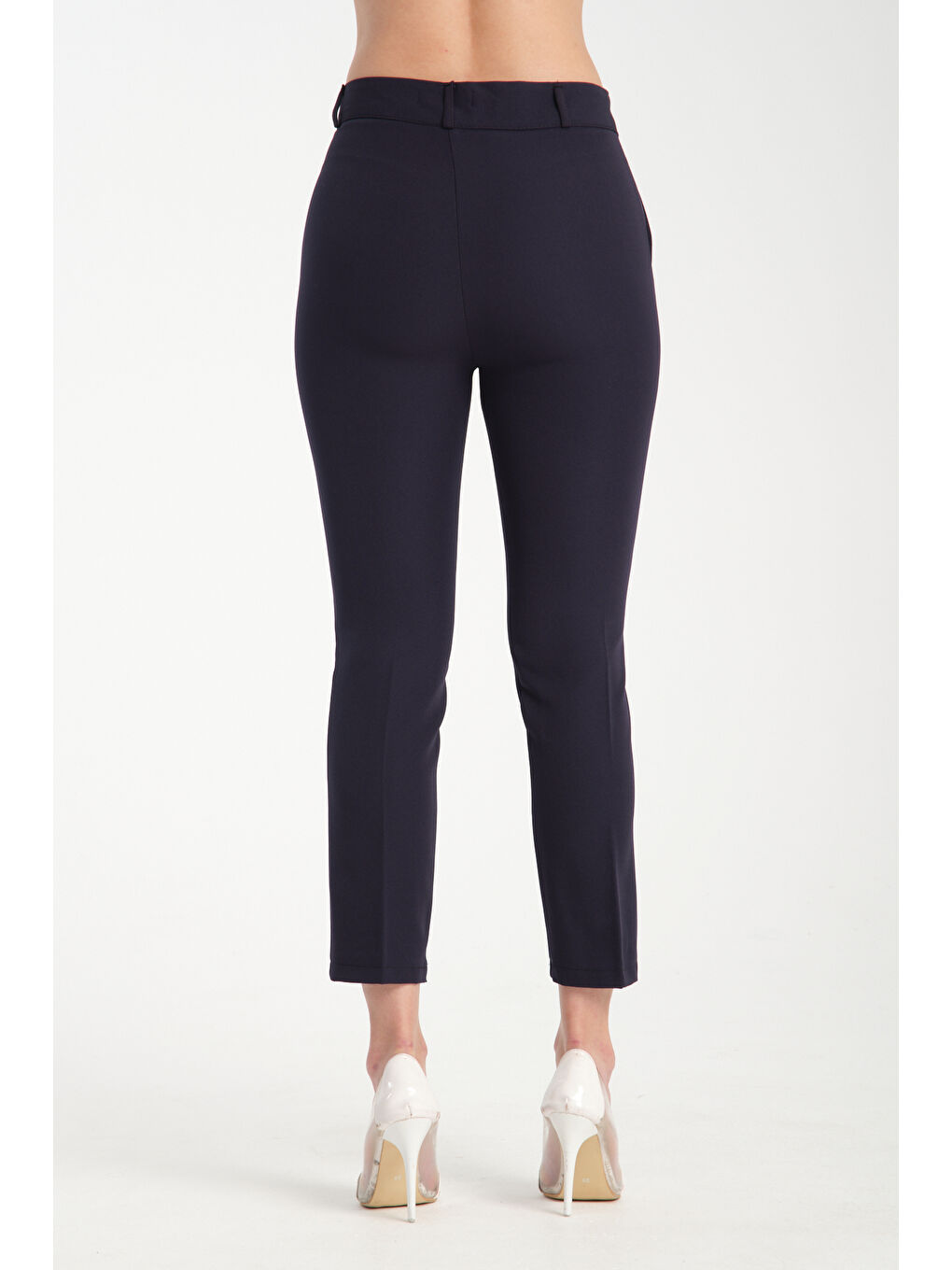 Lacivert Kadın Kalem Kumaş Pantolon 2990-3