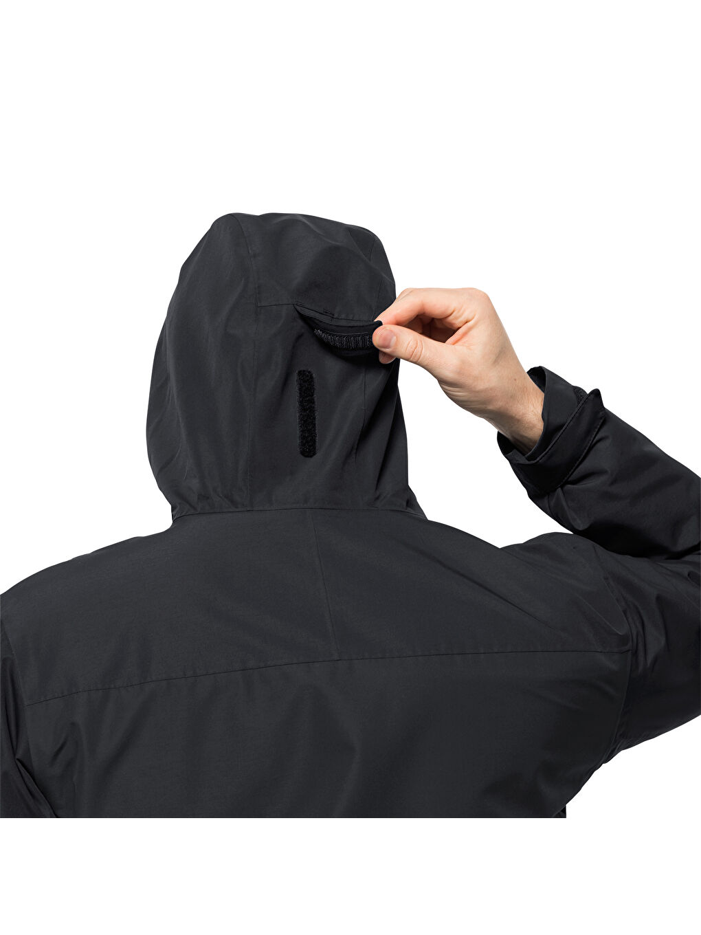 Siyah Erkek Kapüşonlu Kışlık Mont-8