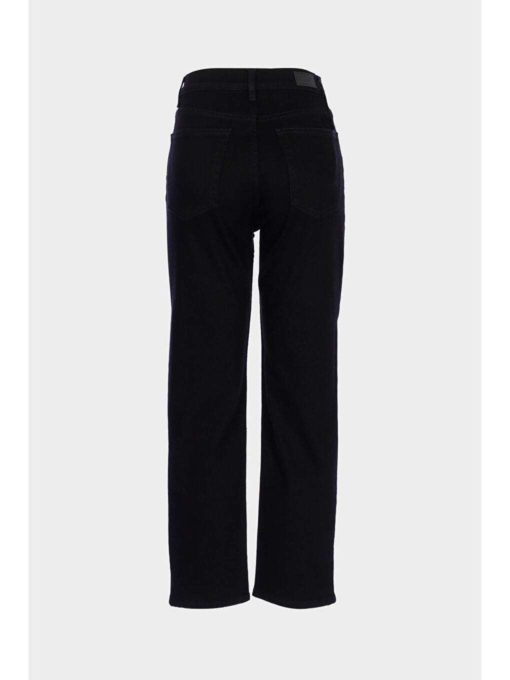 Sydney Siyah Yüksek Bel Patı Fermuarlı Slim Fit Jean Pantolon C 4529-095-1