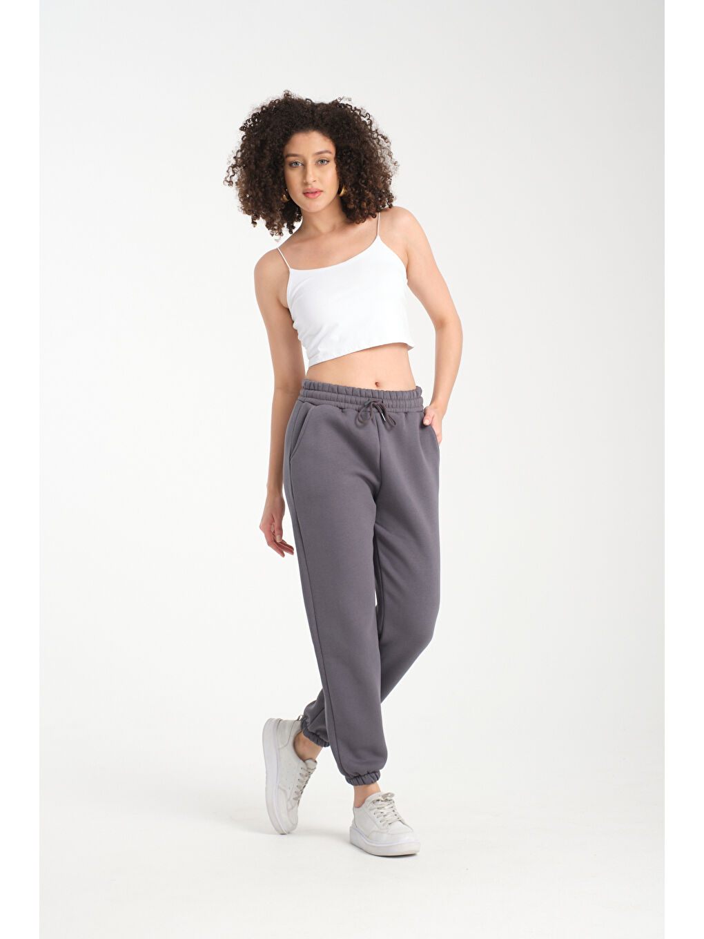 Antrasit 3 İplik Eşofman Altı BK 1012-1