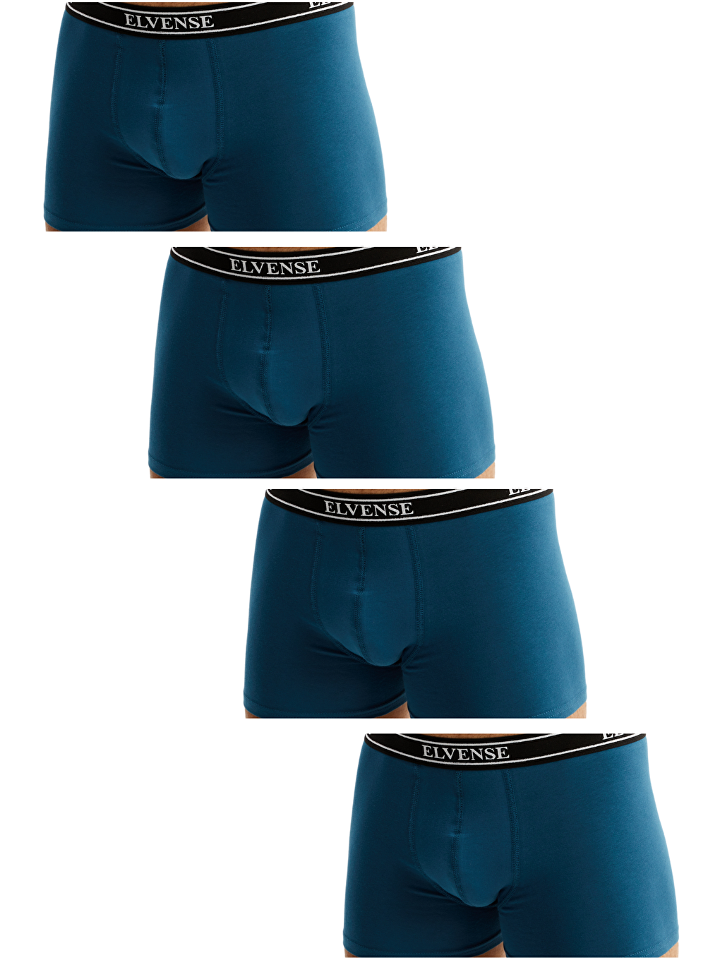 Petrol Erkek Karışık Renk 4'lü Paket % 100 Pamuklu Elastanlı Kutulu Boxer-1