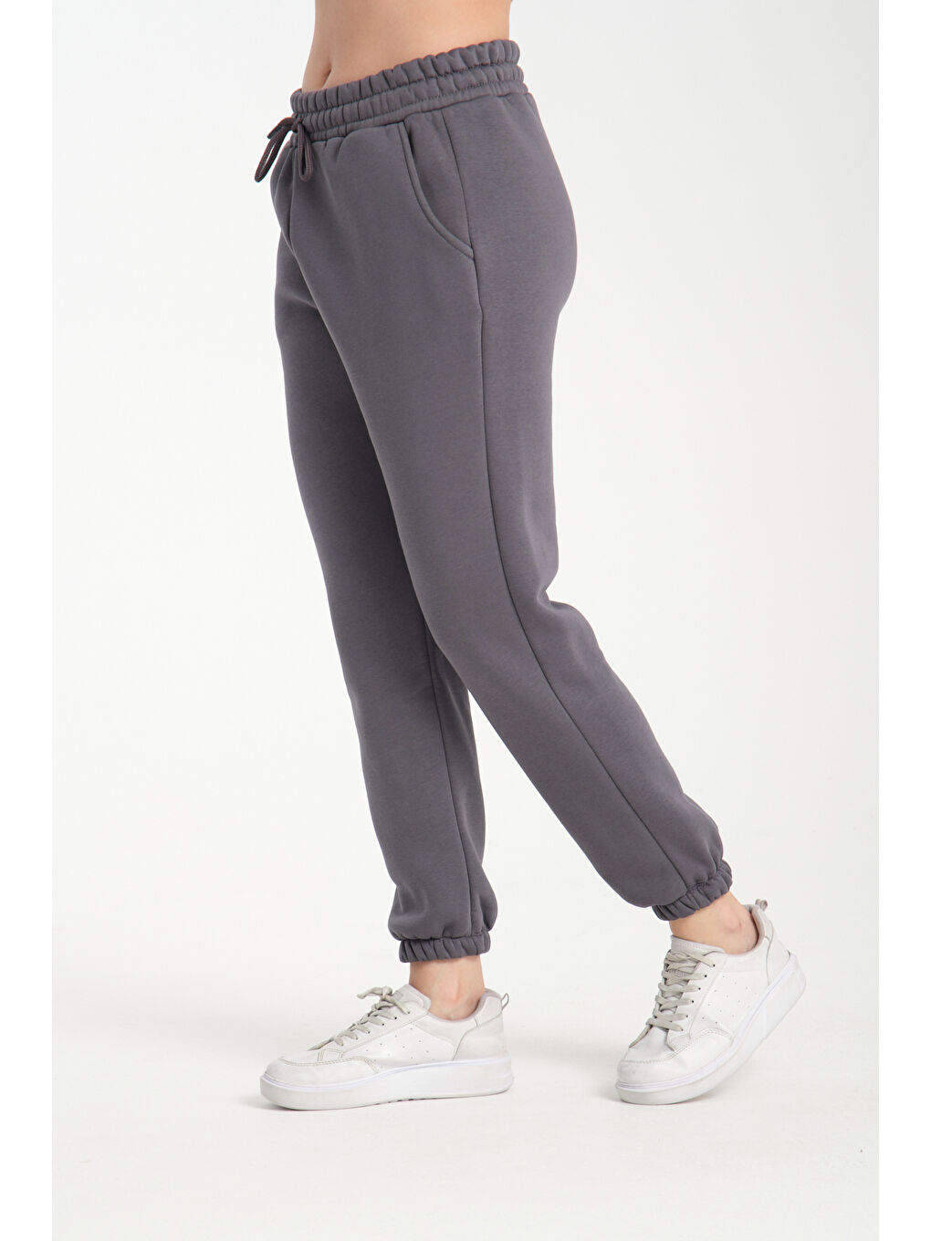 Antrasit 3 İplik Eşofman Altı BK 1012-2