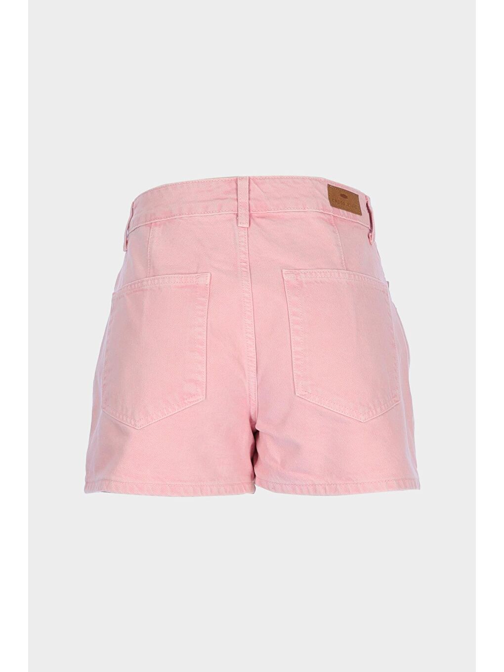 Pembe Yüksek Bel Jean Şort Etek C 4534-110-1