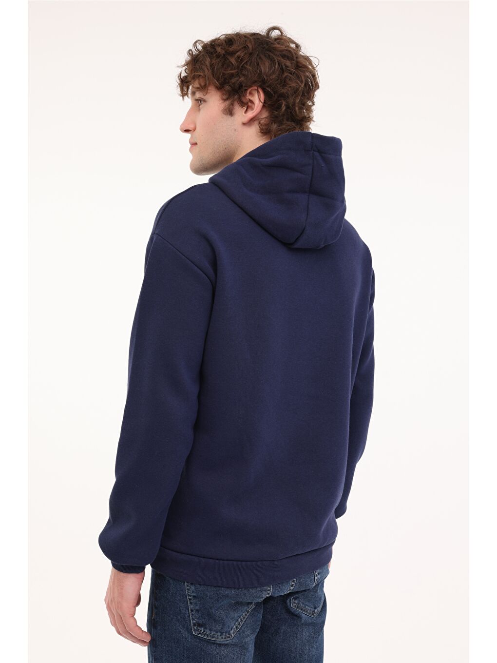 ML JURASSIC 17PK-253 4PR Lacivert Erkek Kapüşonlu Sweatshirt-1