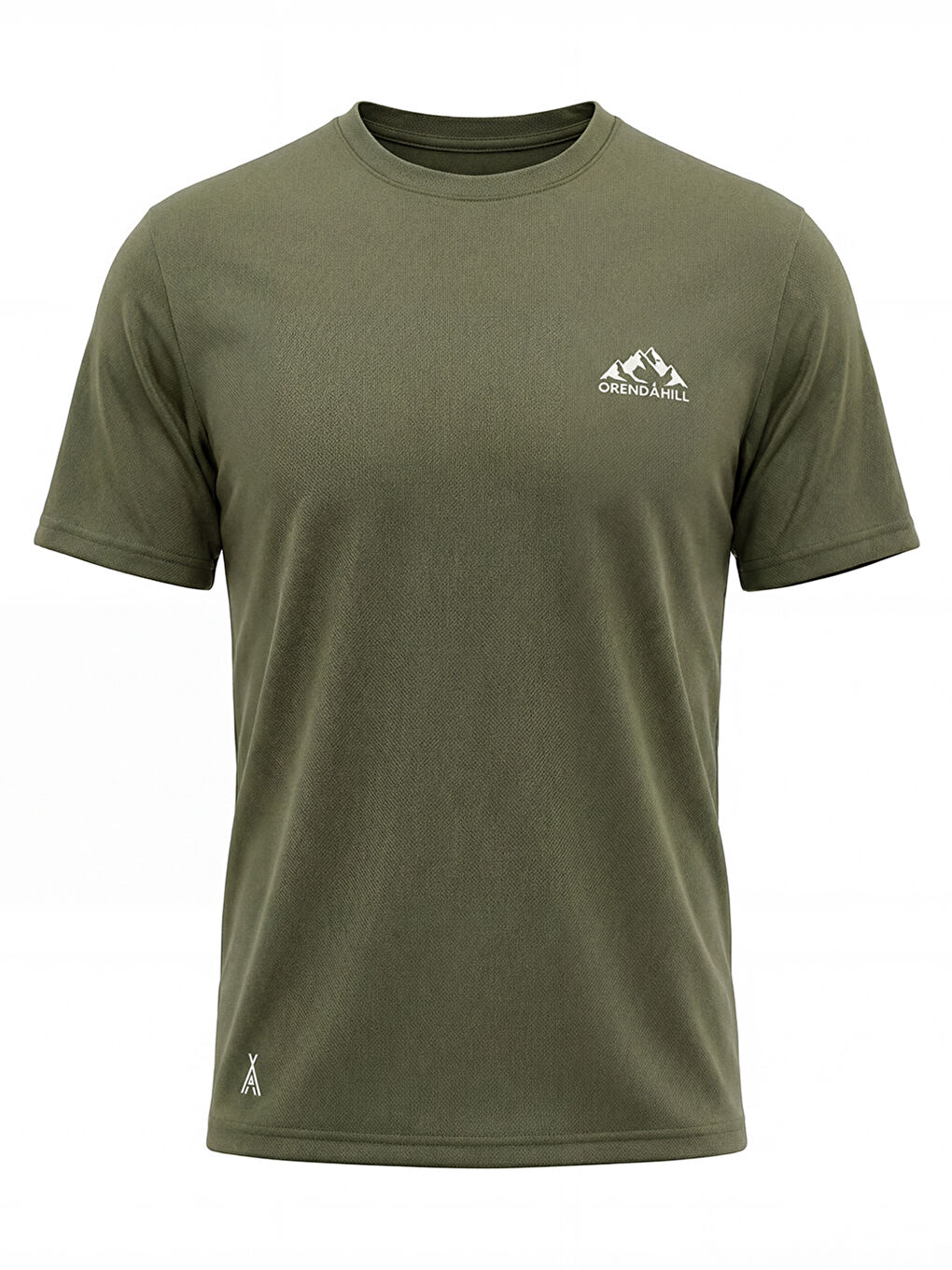 Haki ORENDAHILL Erkek Spor Tişört Hızlı Kuruyan Esnek Regular Fit Basic Gym Activewear