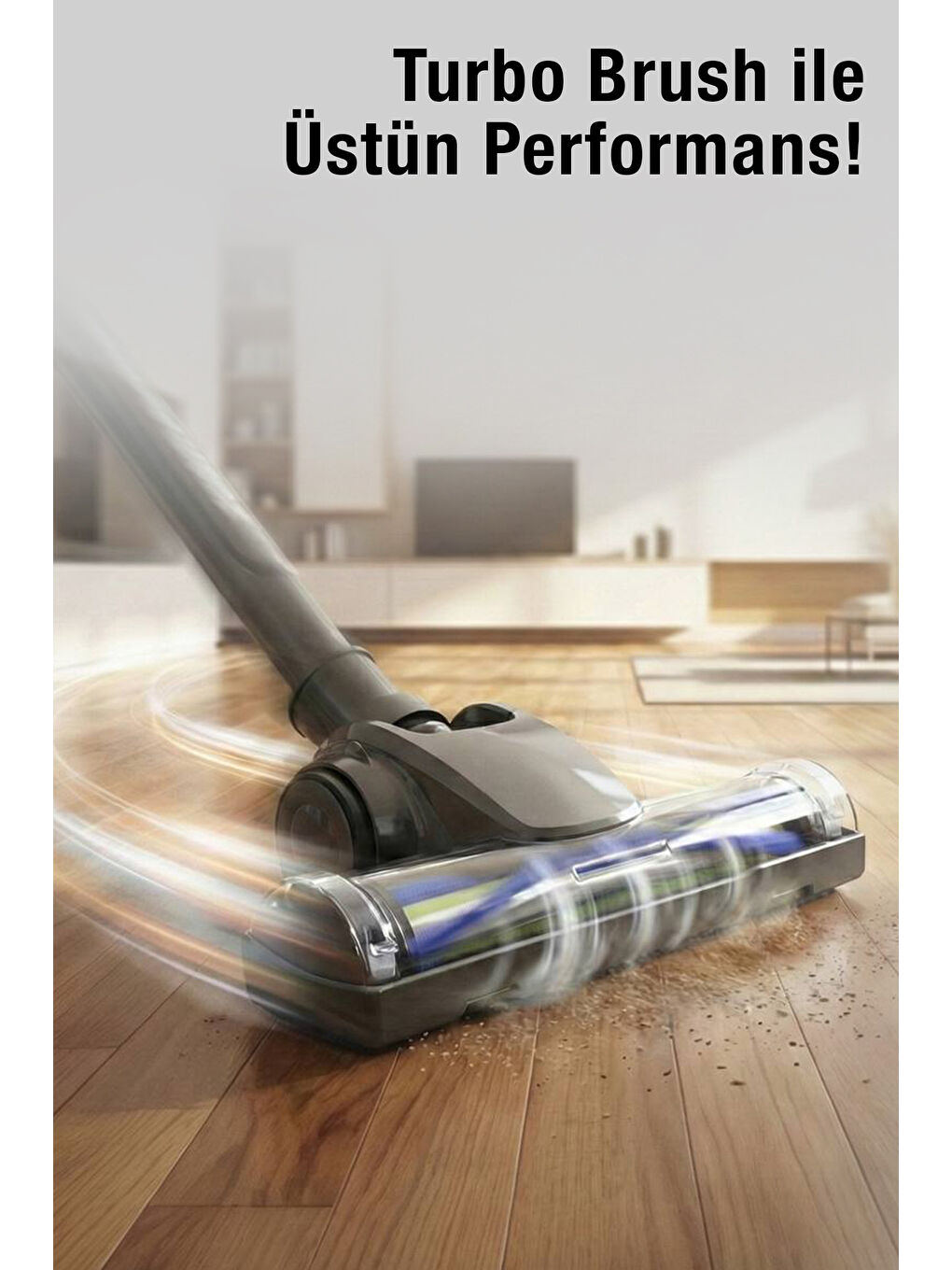 Pratic Aır Power P 1250 Antrasit Torbasız Dönebilen Turbo Başlıklı Dikey Süpürge-5