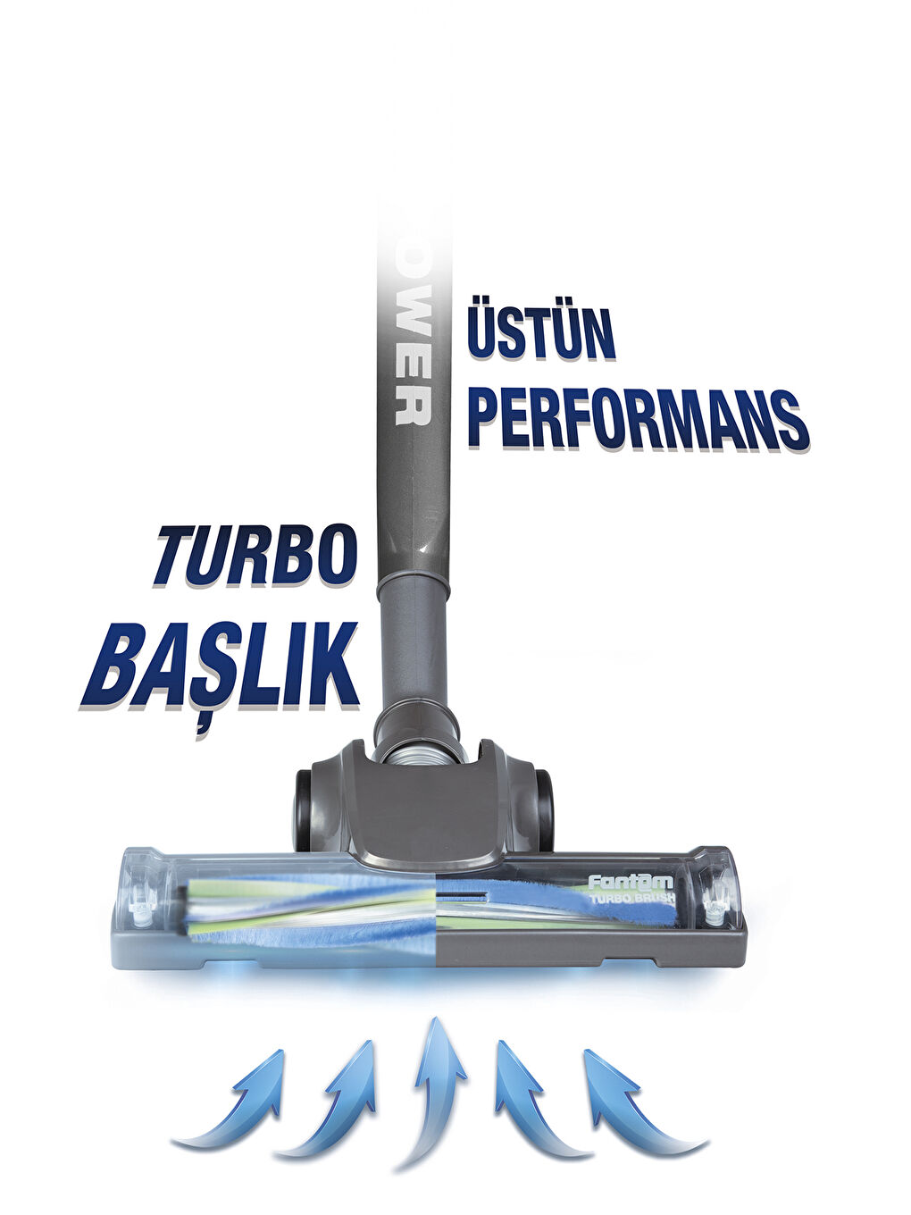 Pratic Aır Power P 1250 Antrasit Torbasız Dönebilen Turbo Başlıklı Dikey Süpürge-6