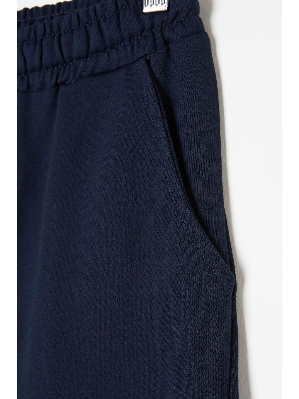 Erkek Çocuk Lacivert Beli Lastikli Düz Şort 16259-2