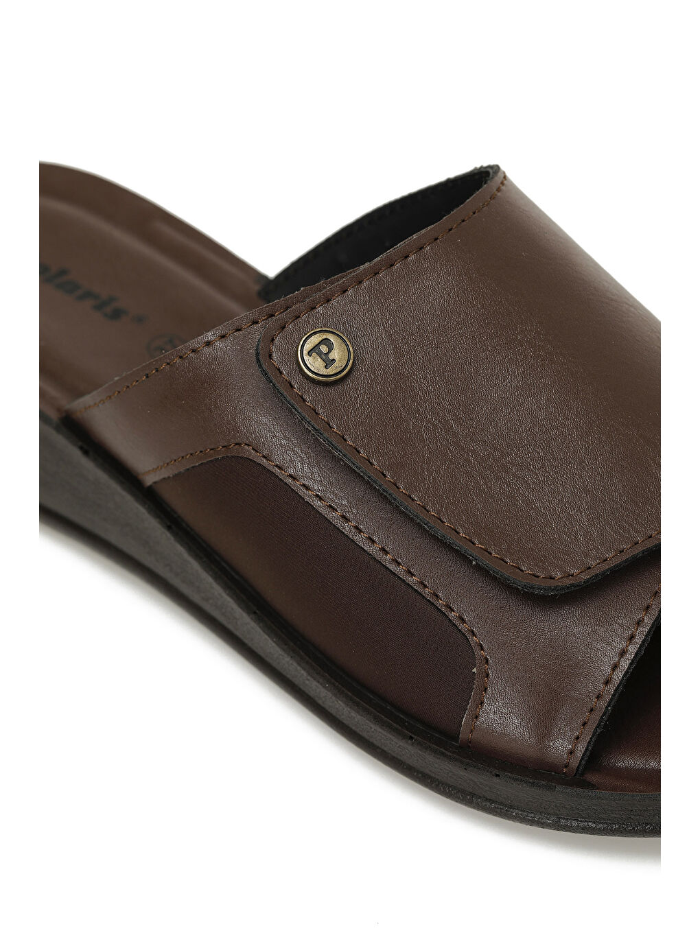 607032.Z4PR Kahverengi Kadın Dolgu Topuk Terlik-6