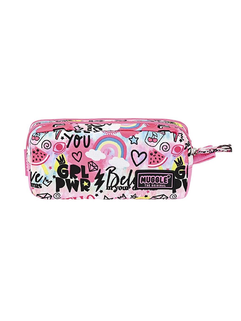 2 Bölmeli Happy Time Kalemlik Pembe (MU-9072)-2