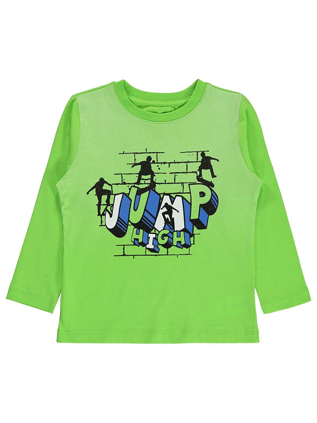 Yeşil Boys Erkek Çocuk Sweatshirt 2-5 Yaş Limon