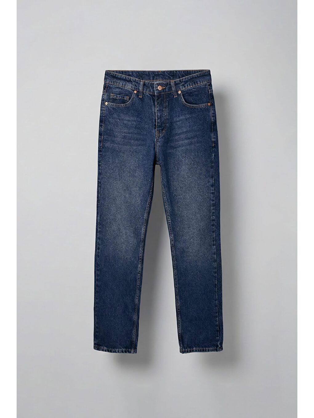 Erkek Baggy Fit Jean Koyu Mavi