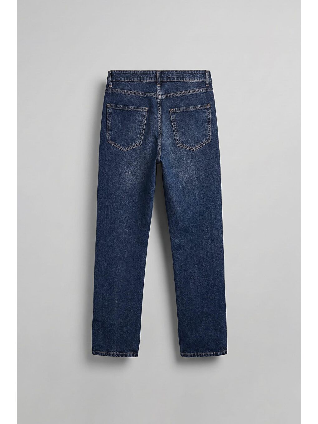 Erkek Baggy Fit Jean Koyu Mavi-1