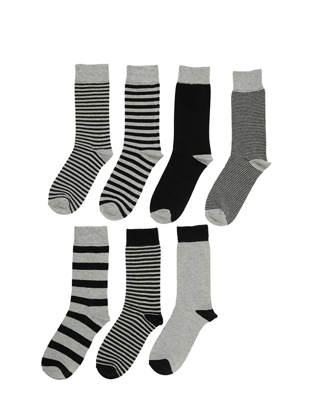 Gri MELANJ 7LI SKT-M 5PR GRI MULTI Erkek 7 Li Çorap