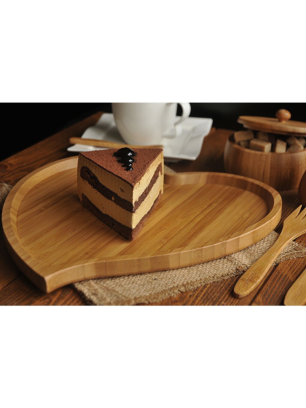 Kahverengi Amor - Kalp Tepsi Büyük-1