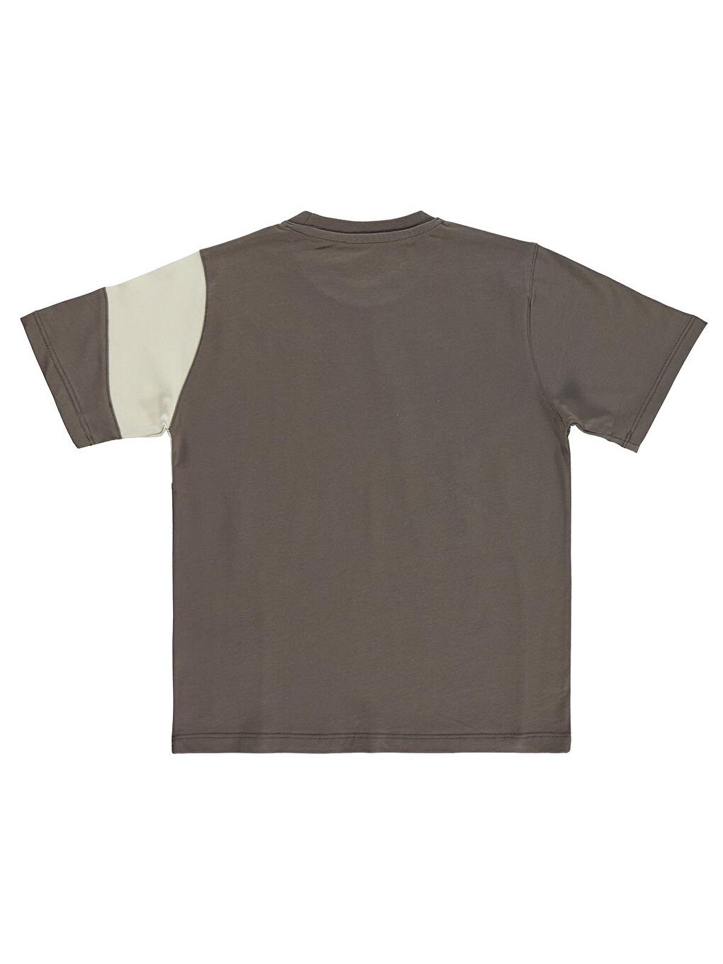 Boys Parçalı 6-9 Yaş Tişört - Kahverengi-1