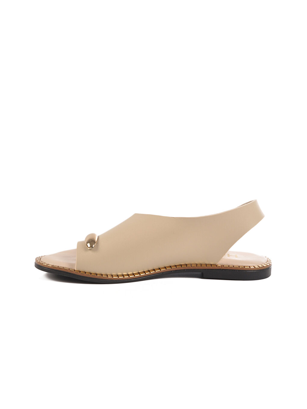 Bej Hafif İnce Taban Kadın Sandalet 102 Z-1