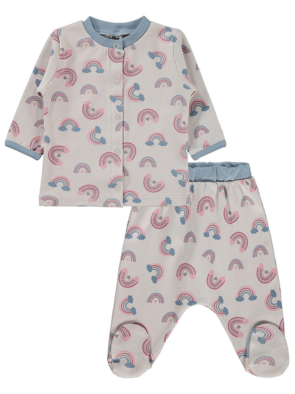 Baby Empirme 1-9 Ay Pijama Takımı - Bej-2