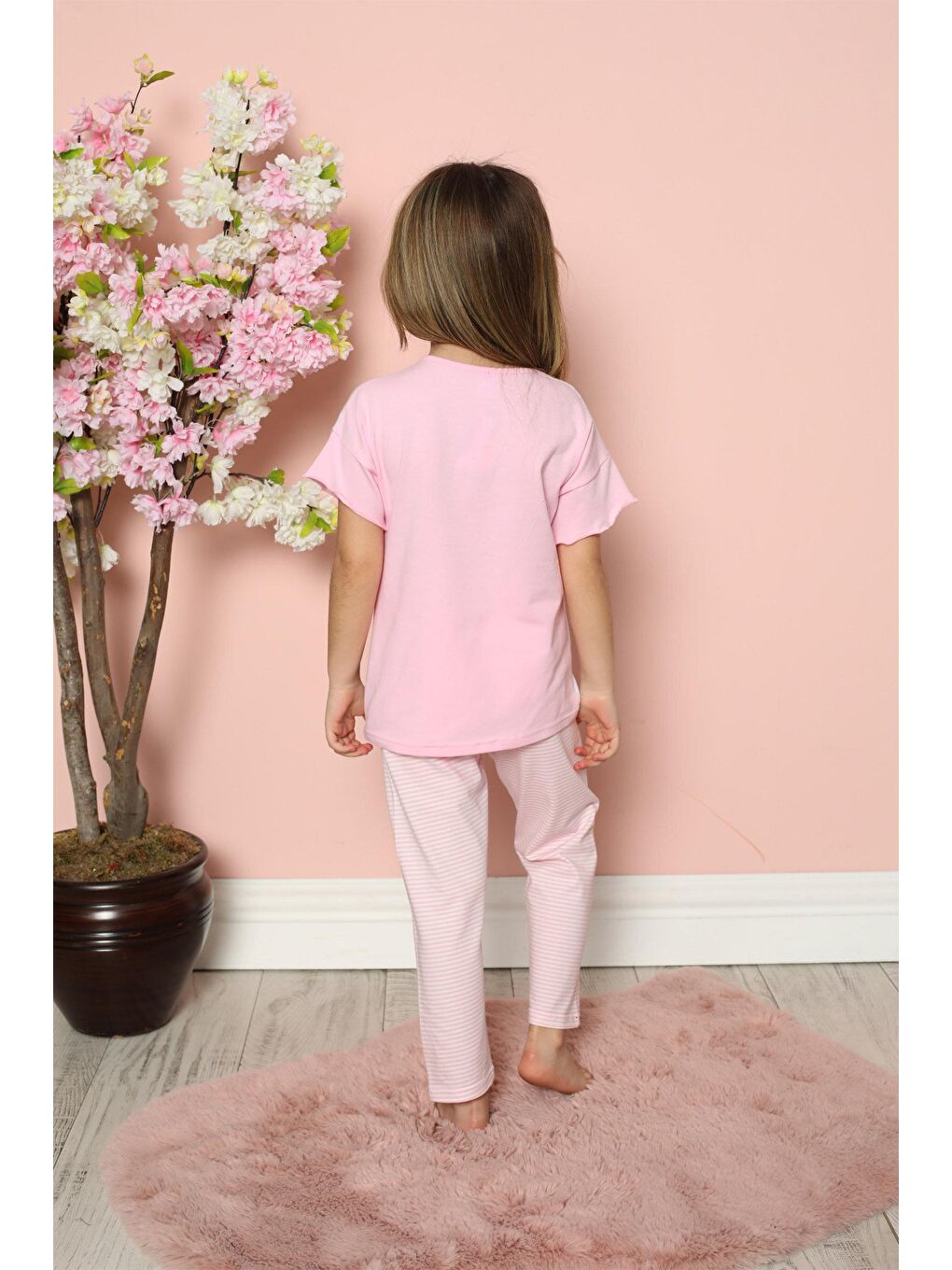 Karışık Kız Bebek Kısa Kol Pijama Takım-1