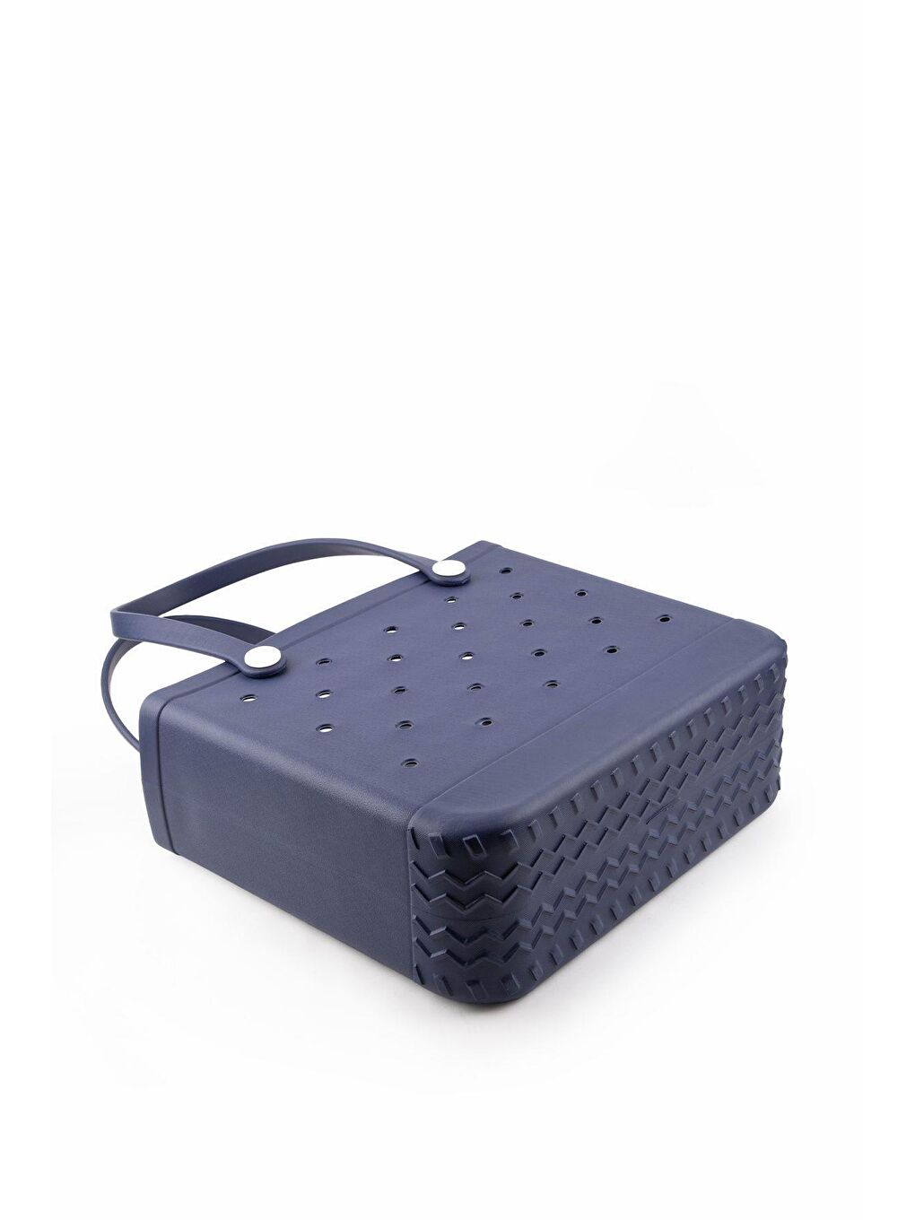 Lacivert Su Geçirmez Delikli Kadın Plaj Çantası-1