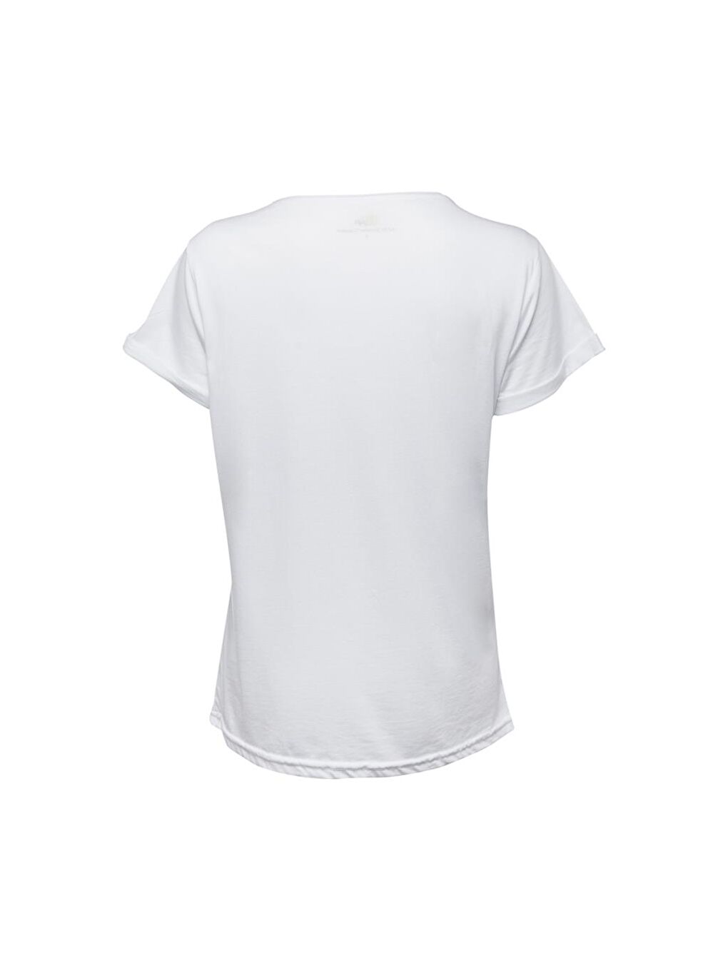 Beyaz Faces Happy Kadın T-Shirt-2