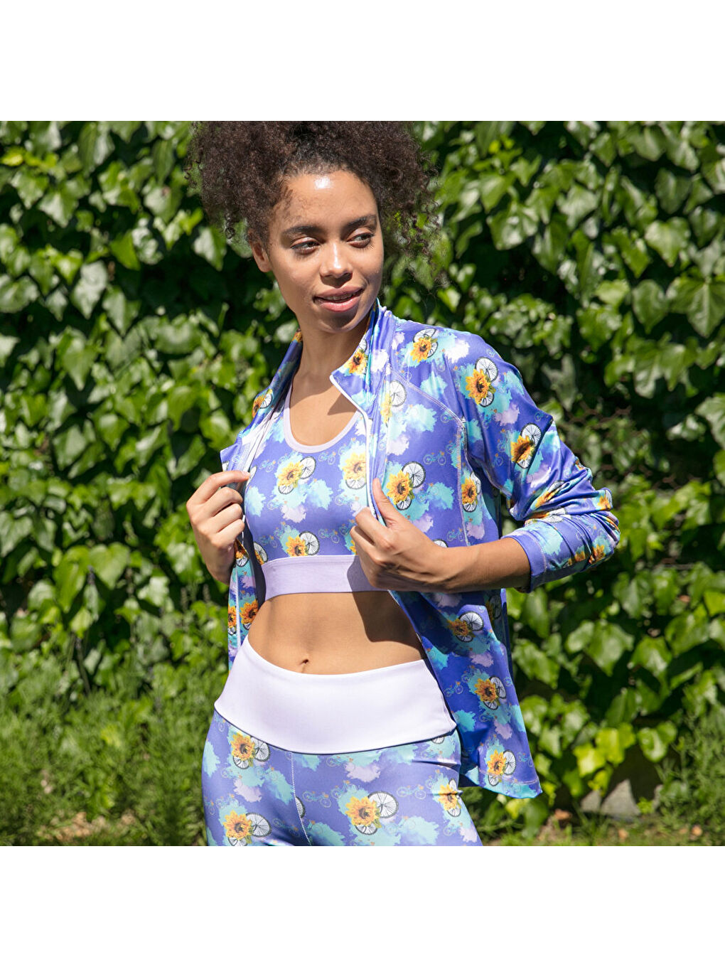 Karışık Nature Fermuarlı Kadın Sweatshirt-3