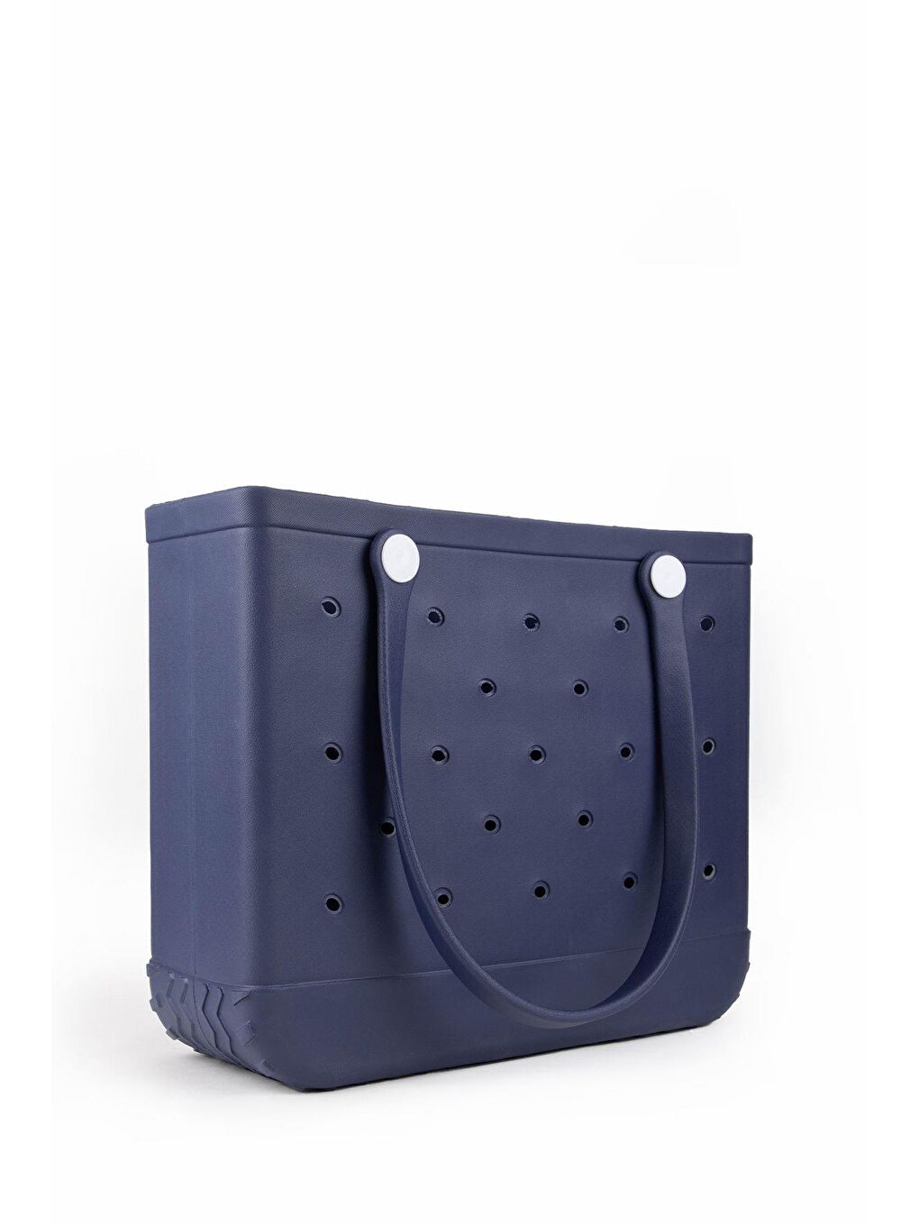 Lacivert Su Geçirmez Delikli Kadın Plaj Çantası-2
