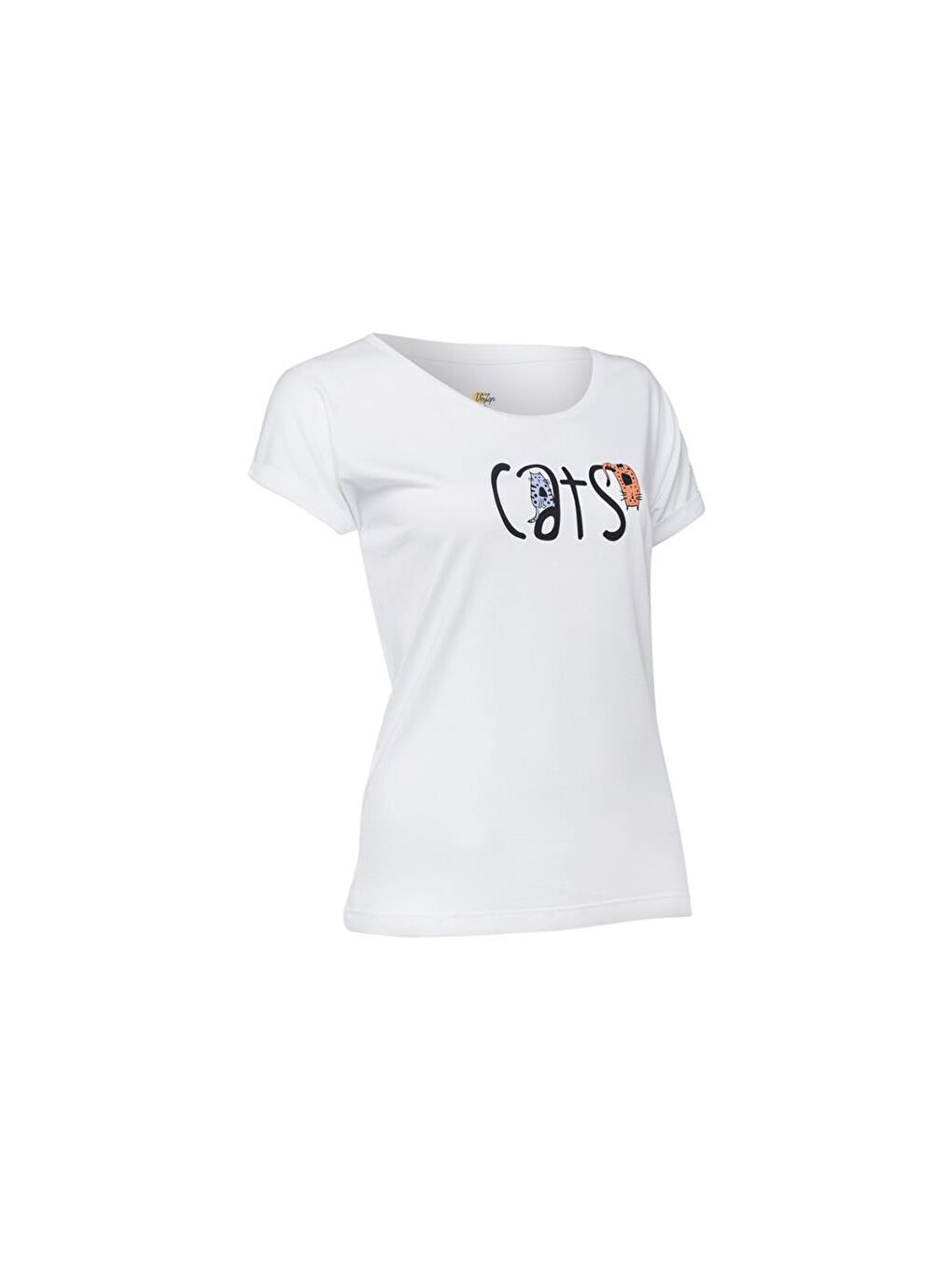Beyaz Muzur Kediler T-shirt-1