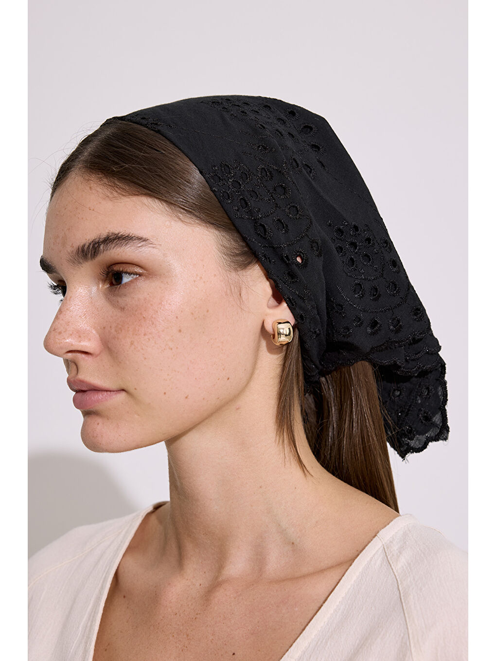 Brode Kadın Siyah Bandana-3