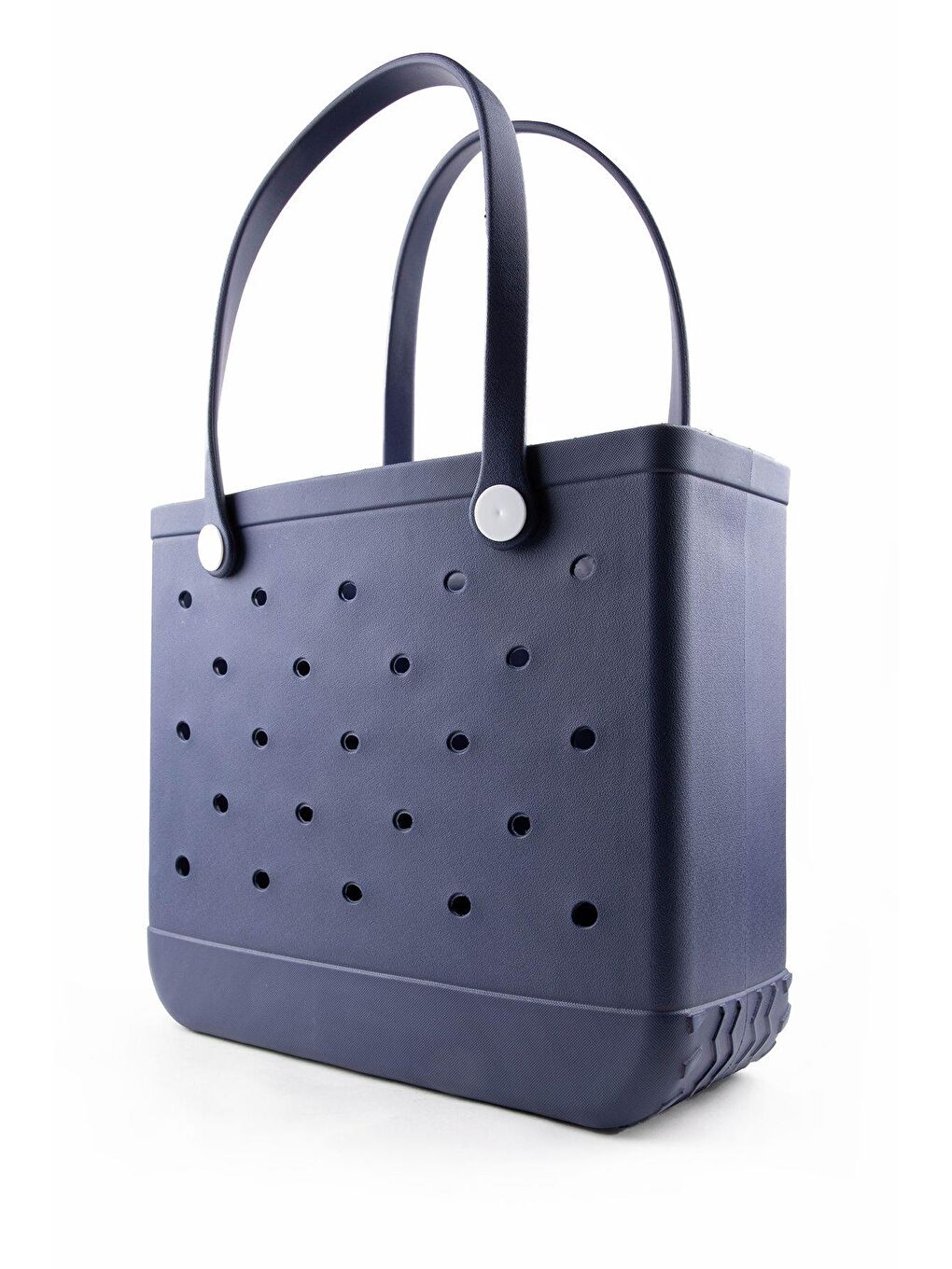 Lacivert Su Geçirmez Delikli Kadın Plaj Çantası-3